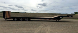Paving and Construction trailer side view