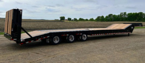 Paving and Construction trailer back view